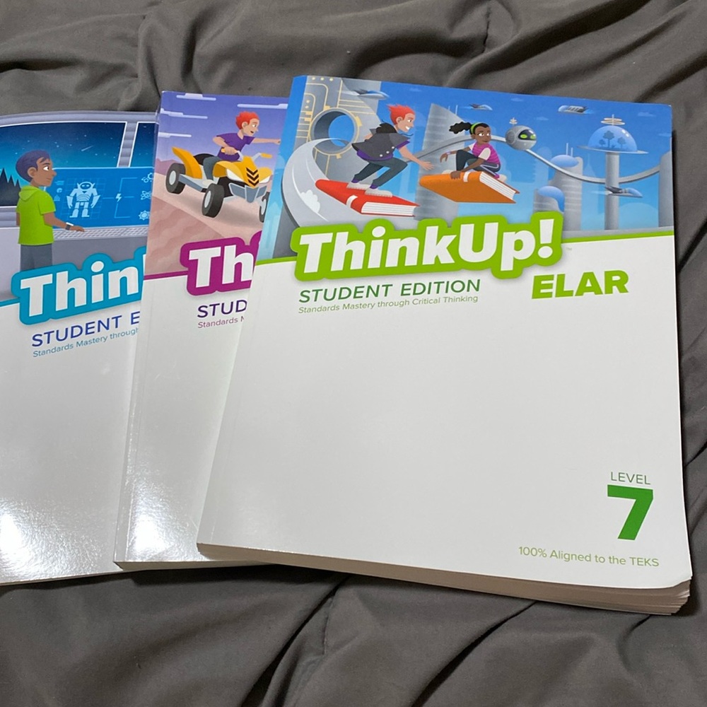 Set of 3 Think Up! Books grades 7 and 6